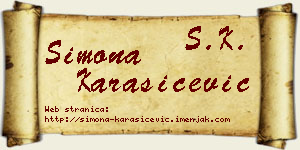 Simona Karašićević vizit kartica